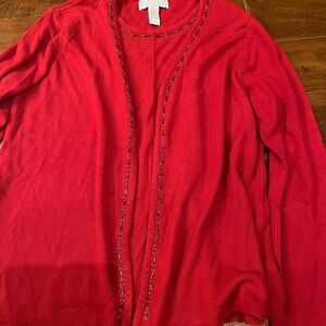 Elegant Red Women's Blouse
